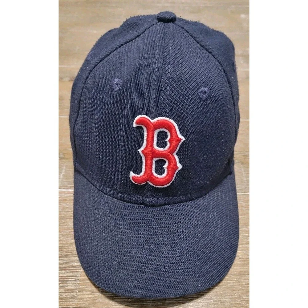 Boston Red Sox Youth Child Sz Fitted New Era 39Fifty Hat Cap Navy Blue Red Logo